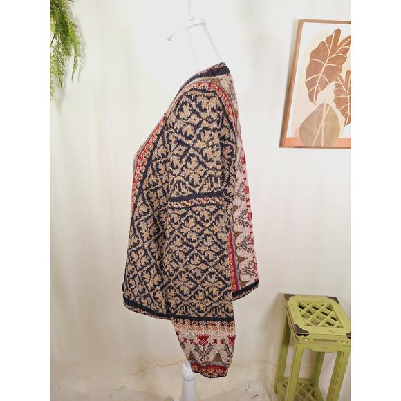 Buttercup Knitwear Women's 100% Wool Knitted Multi-Colored Sweater With Brooch - Picture 6 of 9